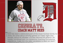Dover Names Matt Rees as Head Football Coach