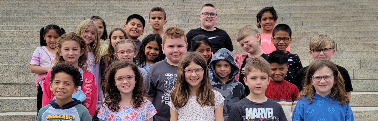 2nd grade students visit McKinley Monument